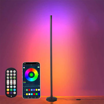 MYSFUL RGB Corner Floor Lamp with Remote Control