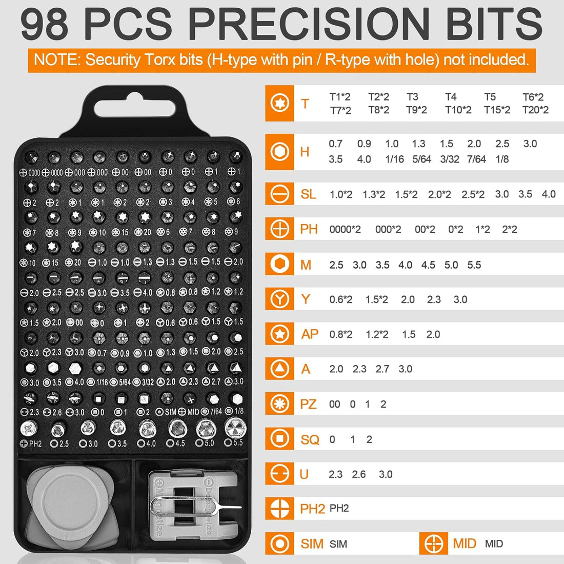 NECAMOCU Magnetic Precision Screwdriver Repair Kit