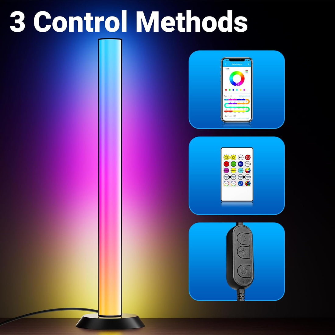 TJOY Smart LED Light Bars RGB+IC Bluetooth Gaming Lighting for PC